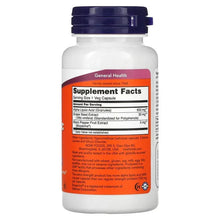 NOW Foods Alpha Lipoic Acid 600 mg bottle, supplement facts panel with dark blue cap