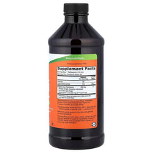 Acai liquid concentrate bottle back label with Supplement Facts table