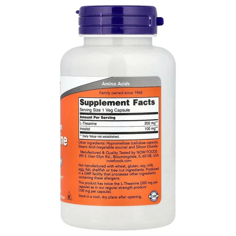 NOW Foods, L-Theanine - USA MEGA SHOP