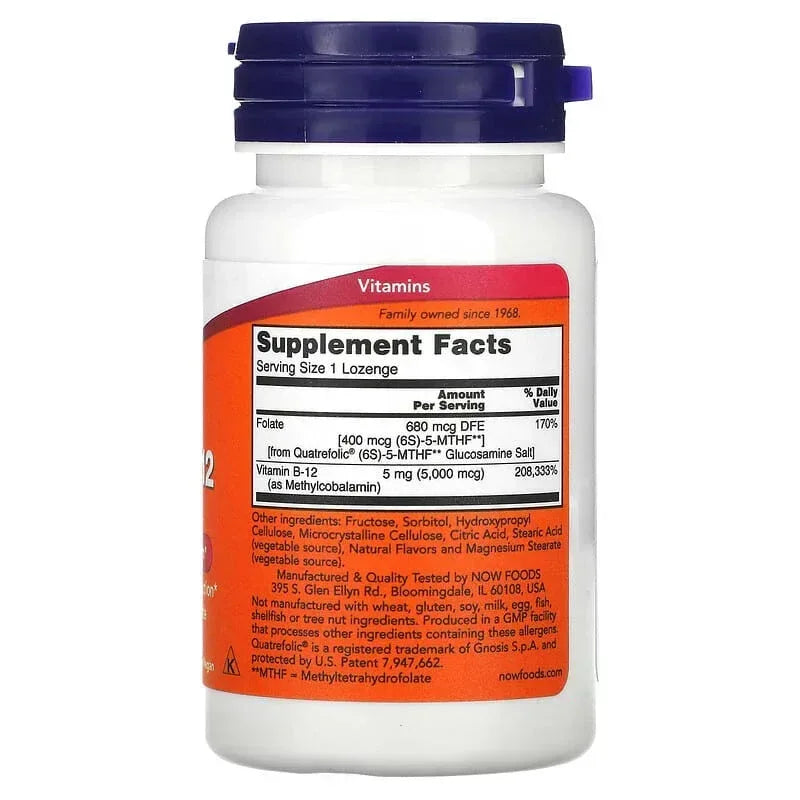 NOW Foods, Methyl B-12, 1,000 mcg, 100 Lozenges