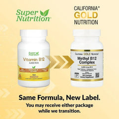 California Gold Nutrition, Methyl B12 Complex with Folate, Biotin and Vitamin B6, Cherry, 100 Lozenges