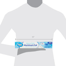 Heavy-duty aluminum foil package shown with 12 in size line