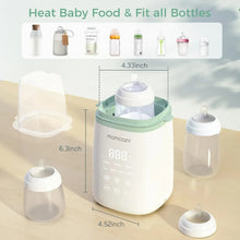Bottle warmer designed to fit multiple bottles and accessories