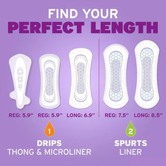 Poise Very Light Absorbency Long Incontinence Panty Liners, 132 ct.