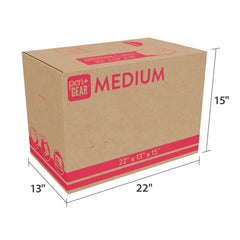 Pen+Gear Medium Moving Boxes, 22 in. L x 13 in. W x 15 in. H, Kraft