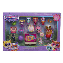Deluxe SuperKitties figure set in retail box showing cat figures and accessories