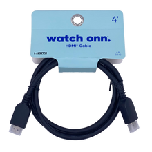 Onn watch HDMI cable card with 4 ft length and two plug ends