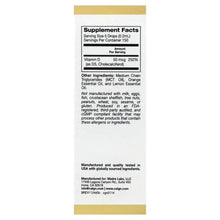 Vitamin D3 supplement box back panel with Supplement Facts and ingredient list