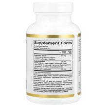 Supplement bottle back label with Supplement Facts panel and ingredient list