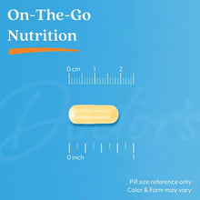 Pale yellow alpha-lipoic acid veggie capsule with 0–2 cm size markings