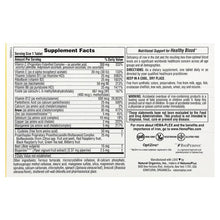 Hema-Plex iron supplement facts panel on the tablet bottle label