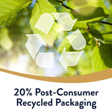 Paper towels packaging graphic showing 20% post-consumer recycled content
