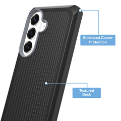 onn Magnetic Compatible Dual-Layer Phone Case for Samsung Galaxy S26 - Black