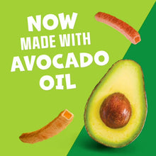Garden Veggie Straws banner: made with avocado oil