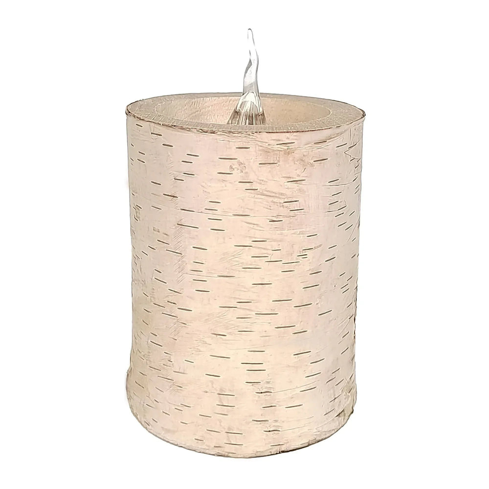 Battery Operated LED Wooden Flameless Christmas Candle, Brown, 4", by Holiday Time - USA MEGA SHOP