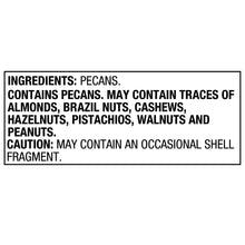 Ingredients label: pecans; may contain traces of other nuts
