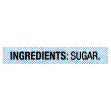 Ingredients: sugar label on granulated sugar package.