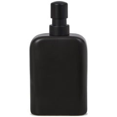 Mainstays Ceramic Kitchen Soap Dispenser with Pump and Sponge Holder, Sink Caddy Organizer for Dish Soap, Sponge and Cleaning Supplies, Black