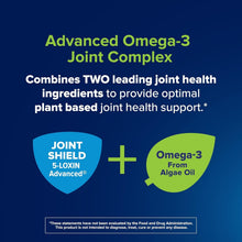 Advanced Omega-3 joint complex supplement box graphic, Joint Shield plus Omega-3 algae oil