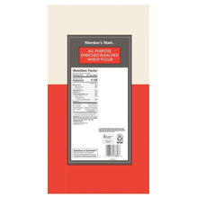 Back label on all-purpose enriched bleached wheat flour bag with nutrition facts