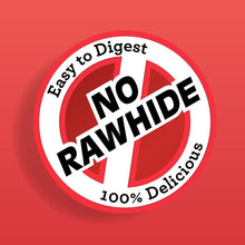 No rawhide dog chew seal, easy to digest, 100% delicious