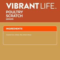 Vibrant Life Poultry Scratch Grains, 40 lb Bag