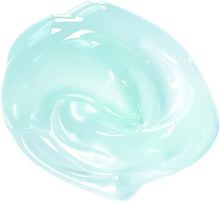 Light blue moisturizing water gel dollop in a smooth gel texture