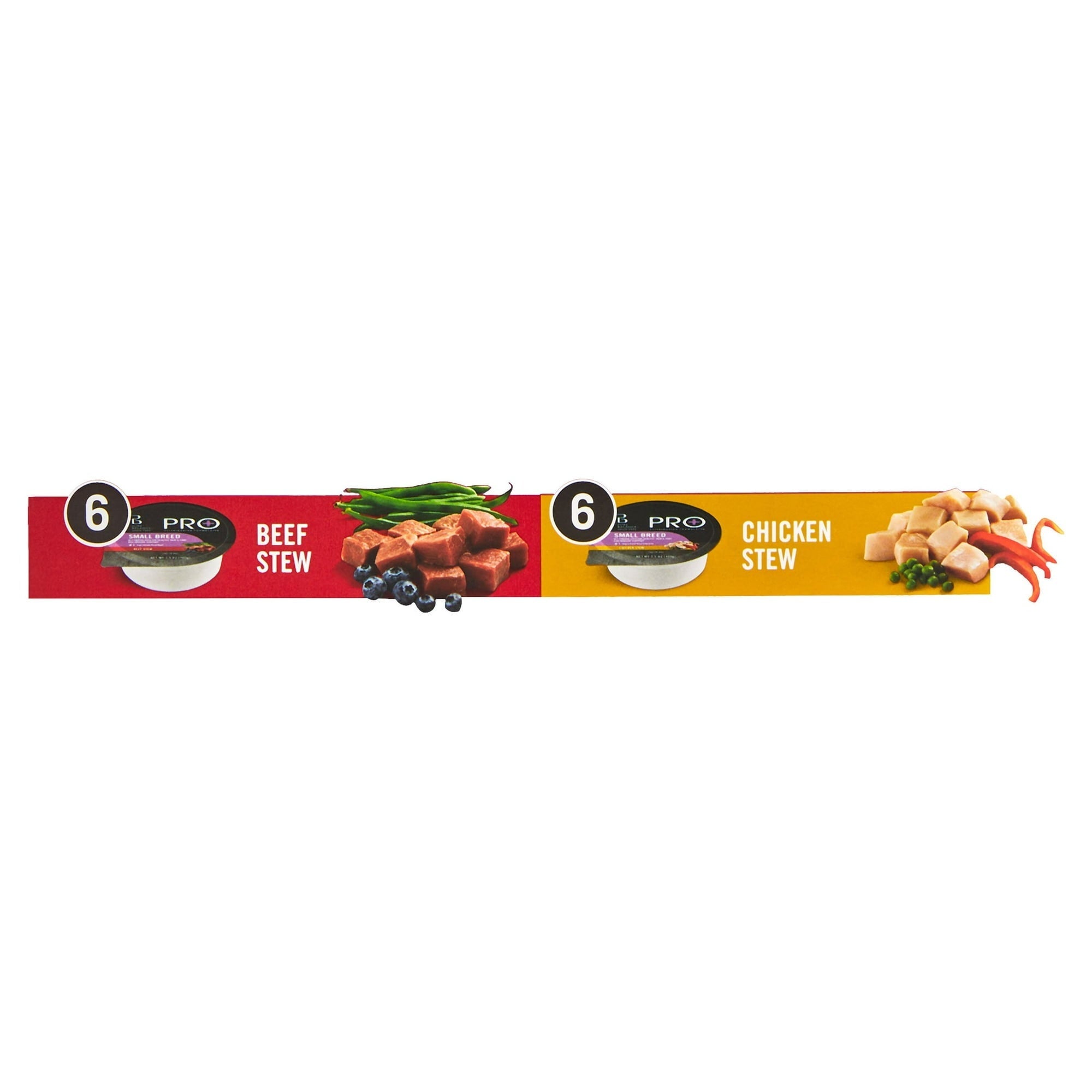 Pure Balance Pro Beef Stew & Chicken Stew for Small Breeds Wet Dog Food 3.5 oz
