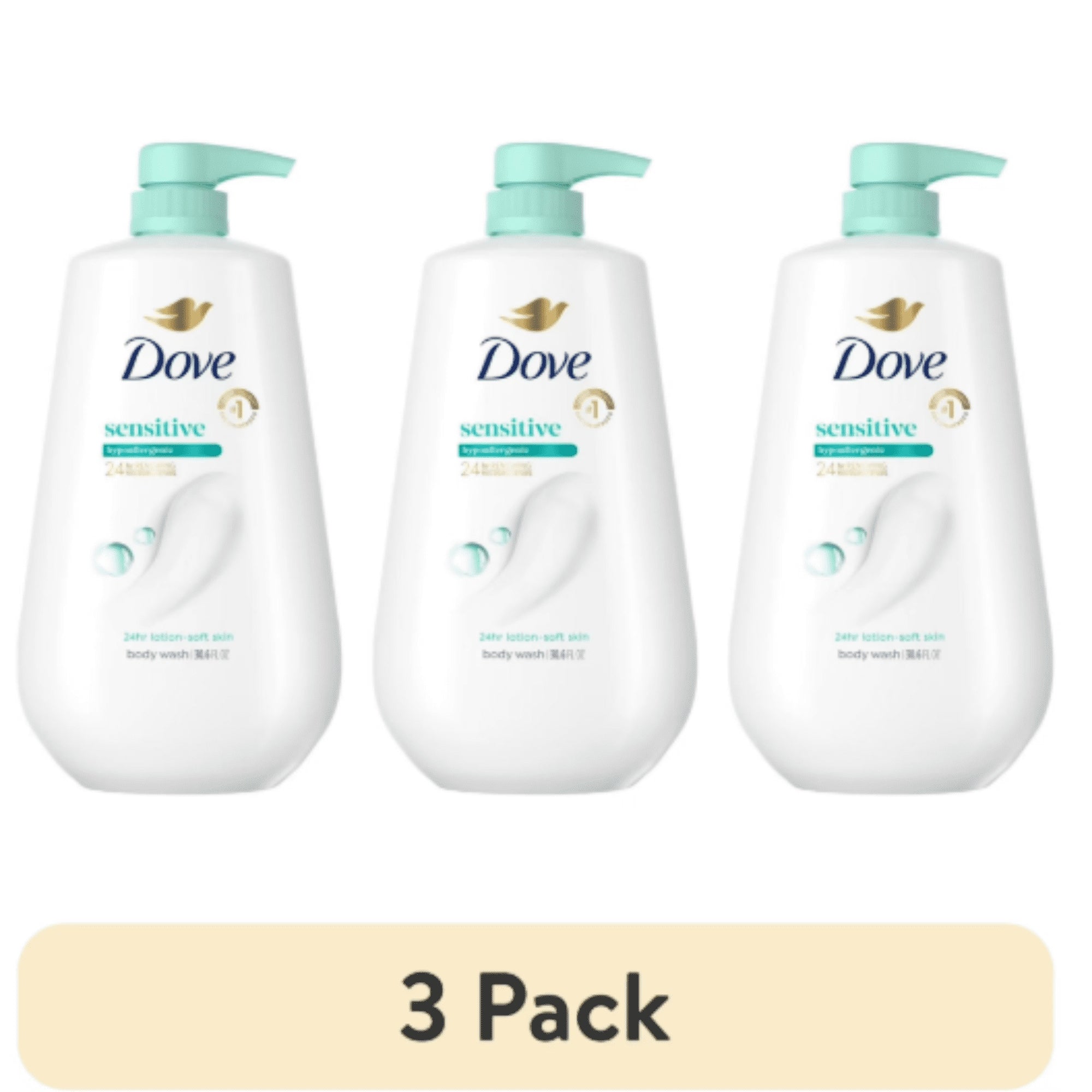 Dove Body Wash with Pump Sensitive Skin, 30.6 fl oz