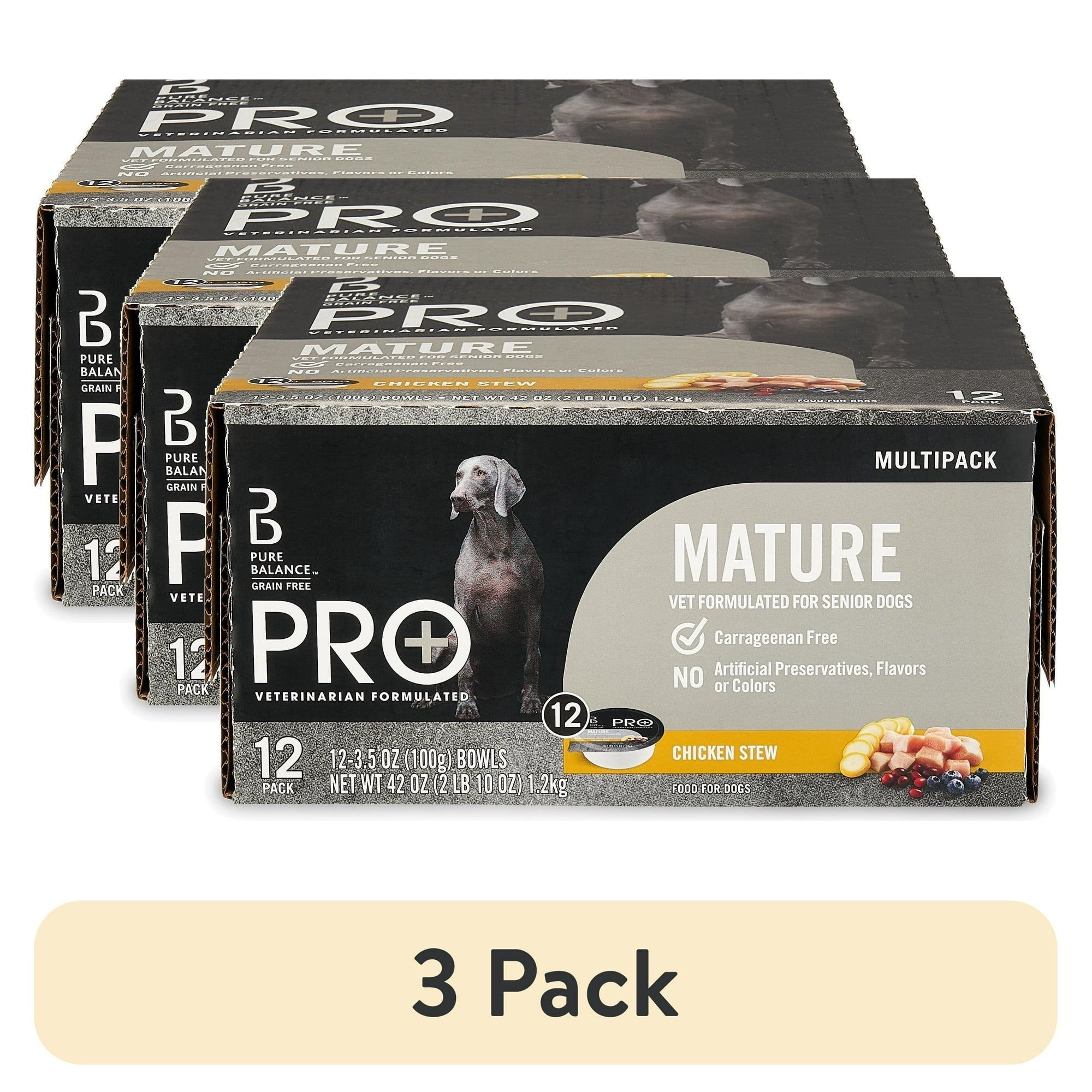 Pure Balance Pro Plus Mature Wet Dog Food 3.5oz Cup 12ct