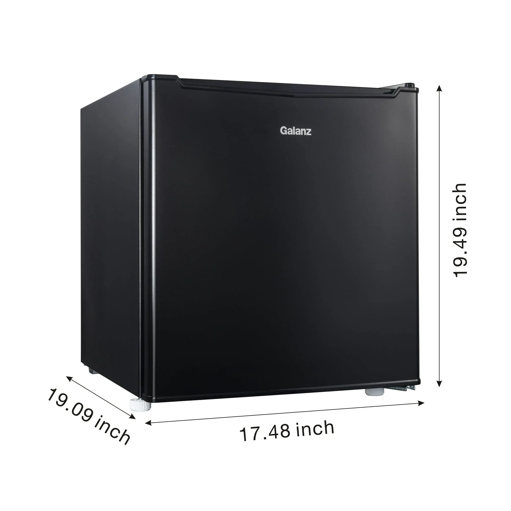 Galanz 1.7 Cu ft One-Door Mini Refrigerator, Black, New - USA MEGA SHOP