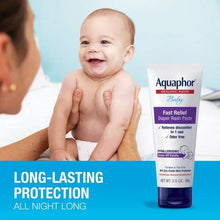 Aquaphor Baby Fast Relief diaper rash paste tube