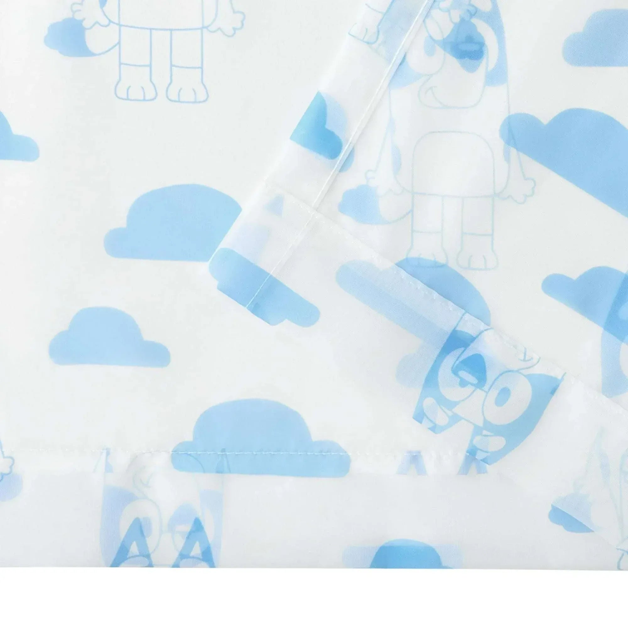 Bluey Dream Sheer Kids Drape, 38" x 84", White, BBC Studios - USA MEGA SHOP