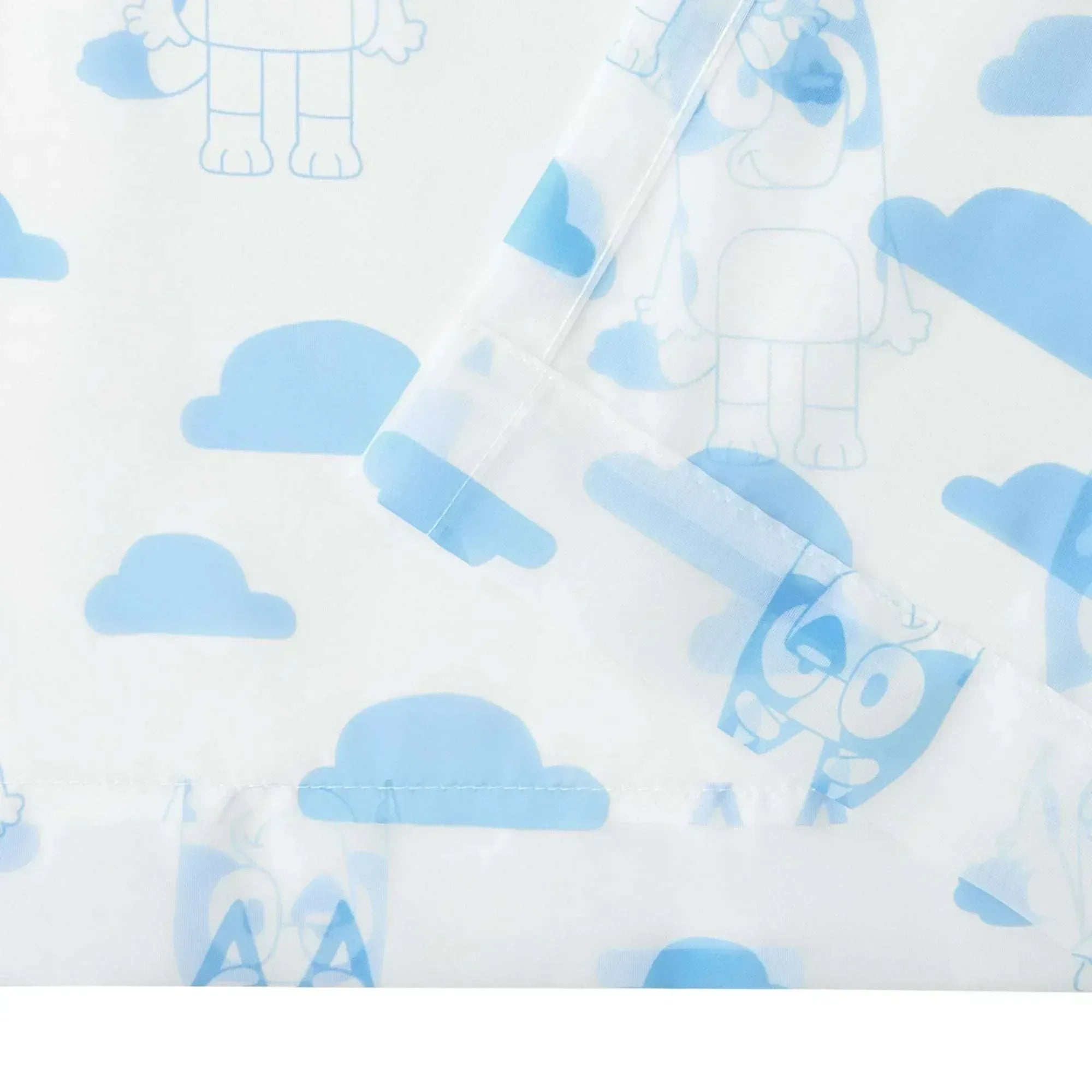 Bluey Dream Sheer Kids Drape, 38" x 84", White, BBC Studios