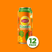 Lipton Fusions Pineapple Mango Lemonade Iced Tea, 16 fl oz Can 12 Pack