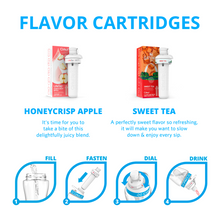 Flavor cartridges for Cirkul: honeycrisp apple and sweet tea cartridge pair