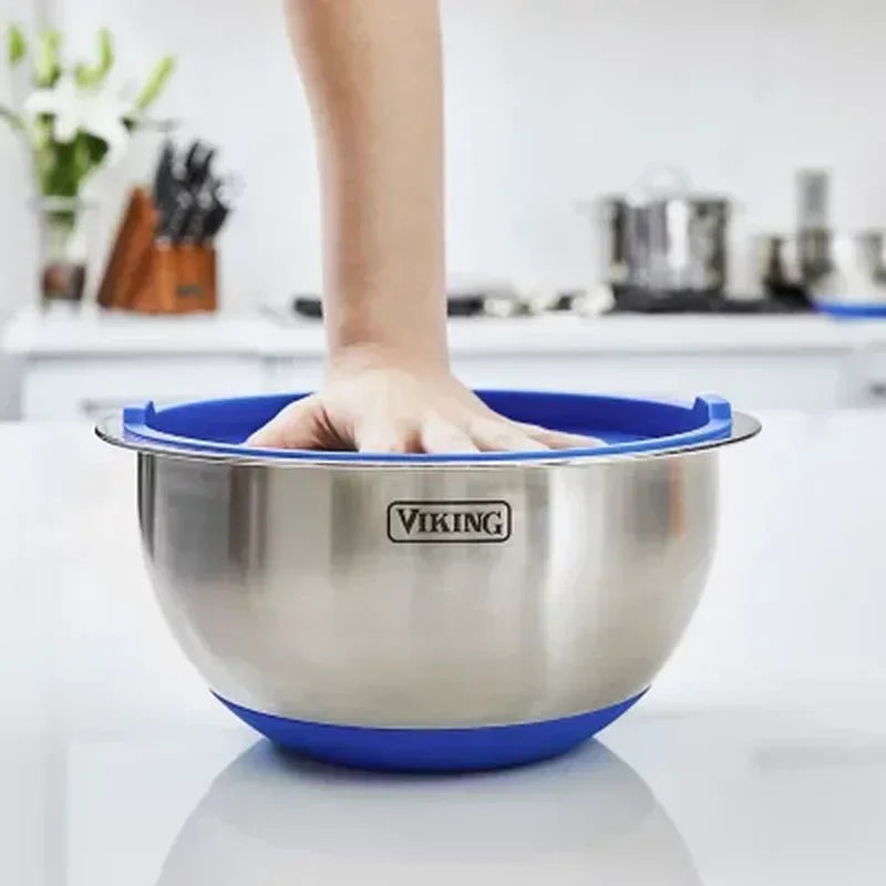 Viking 10-Piece Stainless Steel Mixing, Prep and Serving Bowl Set