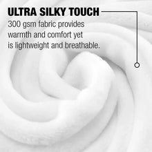 White silky plush fabric texture, ultra soft throw blanket close-up