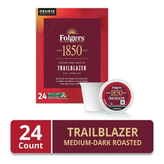 1850 Trailblazer, Medium Dark Roast Coffee, Keurig K Cup Pods, 24 Count Box