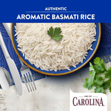 Bowl of white basmati rice with parsley garnish