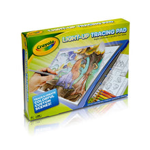 Light-up tracing pad gift set box showing blue frame and dragon artwork