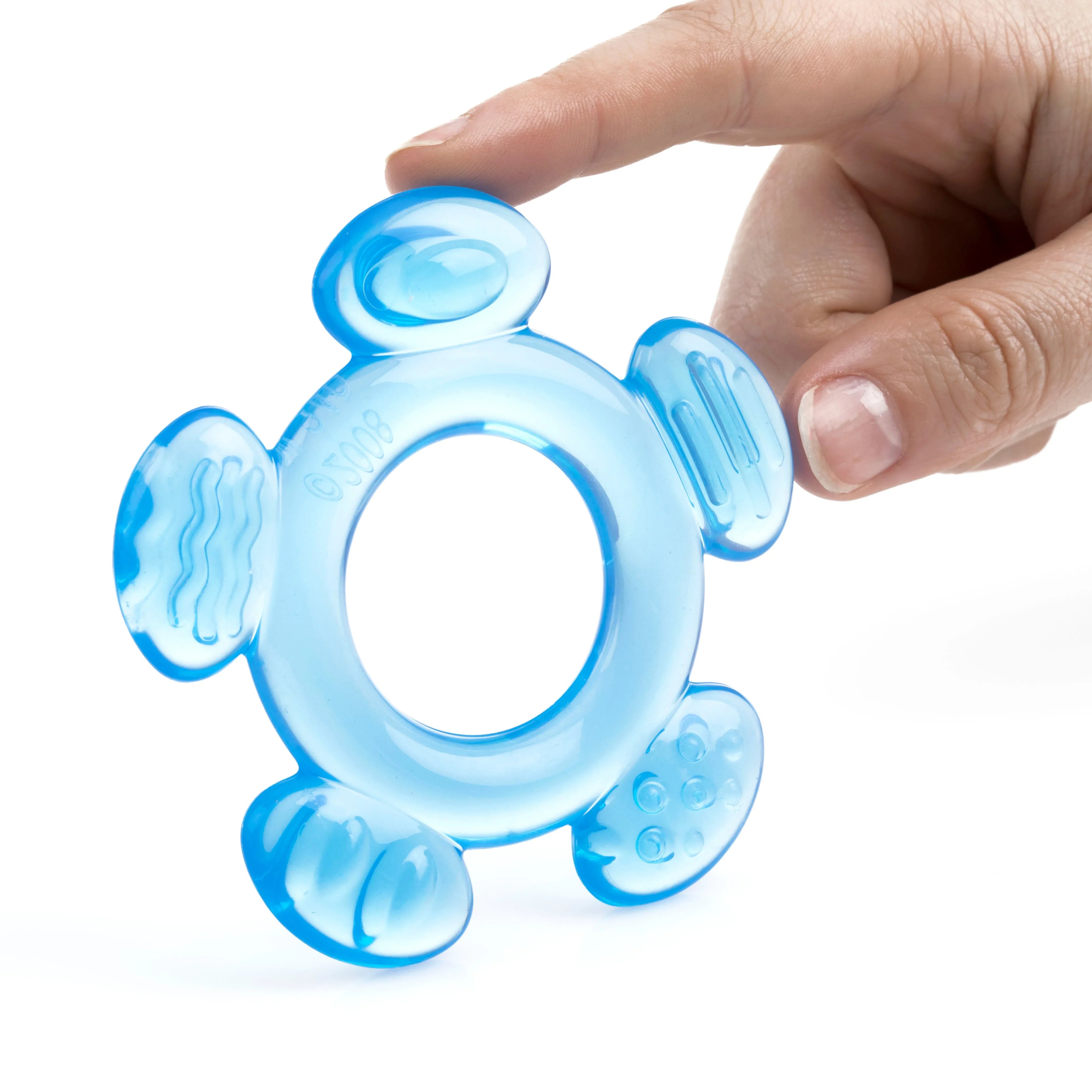 Nuby 3-Step Soothing Teether Set for Infants, Green/Blue/Yellow Unisex Baby Teethers, 3 Count - USA MEGA SHOP