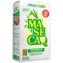 Gluten-free instant corn masa flour pouch angled view with maize logo