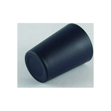 Dark blue plastic tumbler cup, side view with rounded base