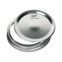 SureTight metal lid for mason jars, silver finish