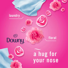 Floral air freshener spray design with roses and blue laundry cloth corner