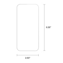 Tempered glass screen protector size template