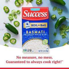 Success Boil-in-Bag Basmati Rice, Gluten Free, 14 oz Box - USA MEGA SHOP
