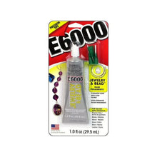 E6000 Jewelry & Bead adhesive, clear 1.0 fl oz bottle package with label