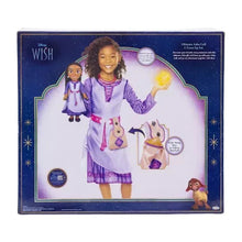 Disney Asha doll in lavender dress with cape and removable accessories, set